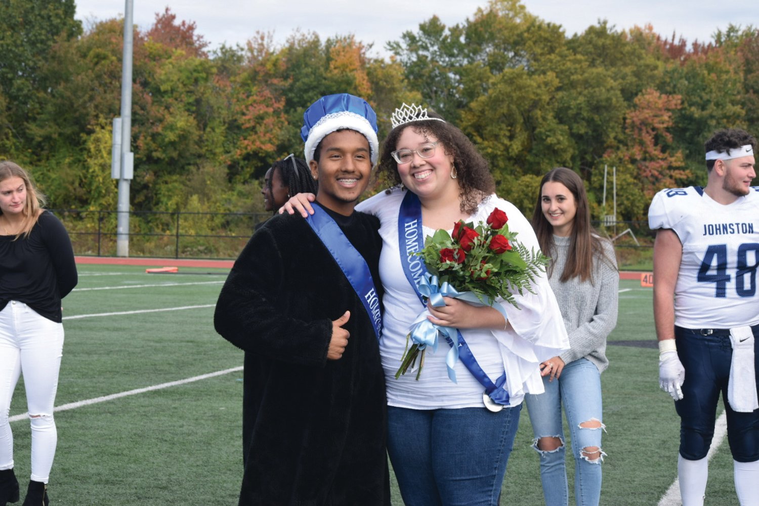 POPULAR PANTHERS: Jose Gonzalez and Glorianna Crichlow were crowned King and Queen of the recent JHS Homecoming that was judged an overwhelming success from start to finish of Spirit Week and the annual Dance.